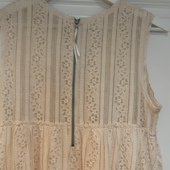 Free People Off white lace sleeveless babydoll dress. - Picture 6 of 7